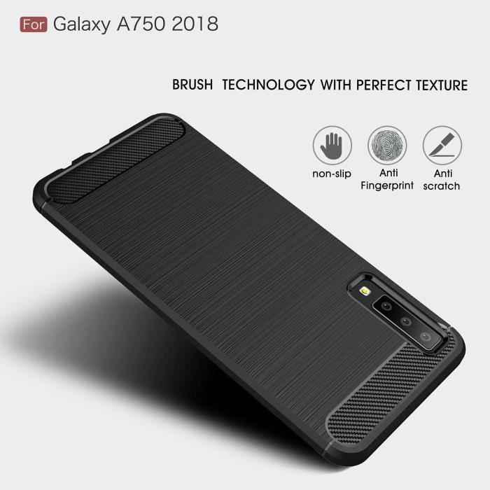 Case - Samsung - Galaxy A7 2018 - TPU - Shockproof - Flexible - Black