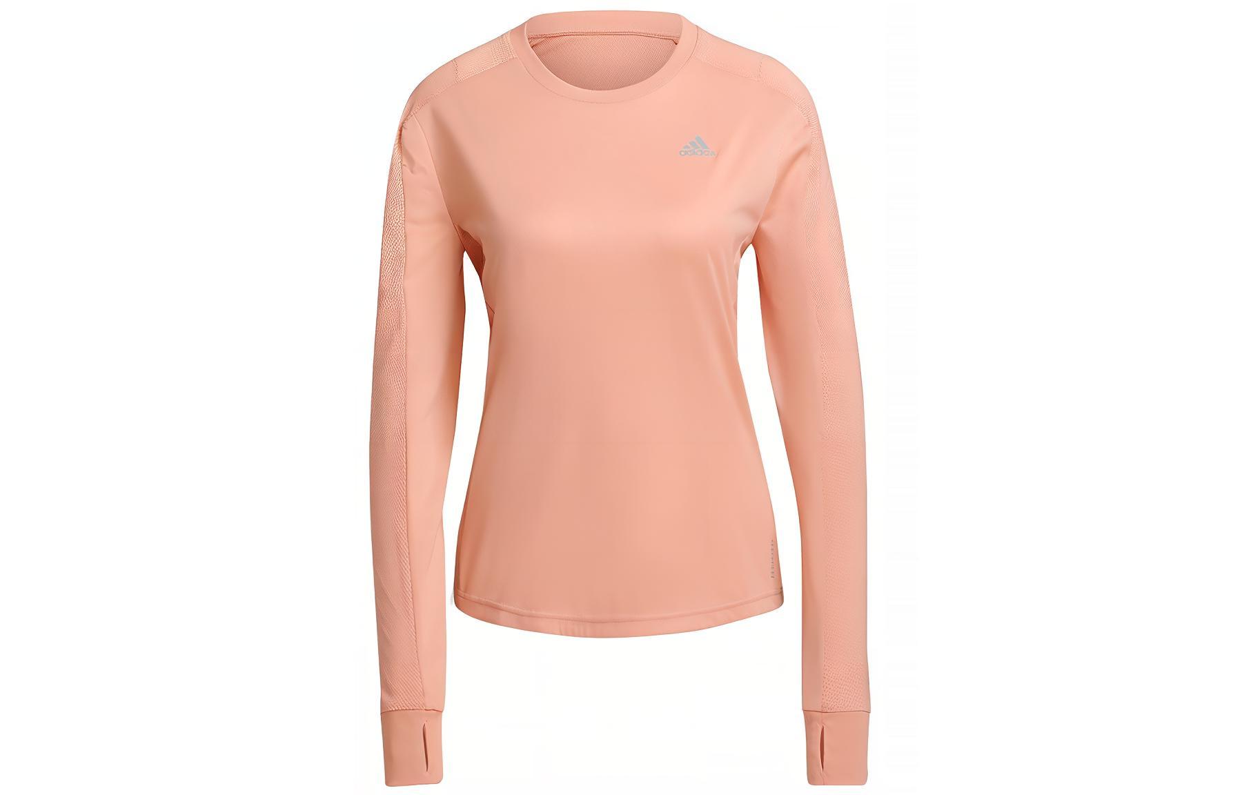 Adidas Raglan Sleeve Running T Shirt Women s Pink H31023 L
