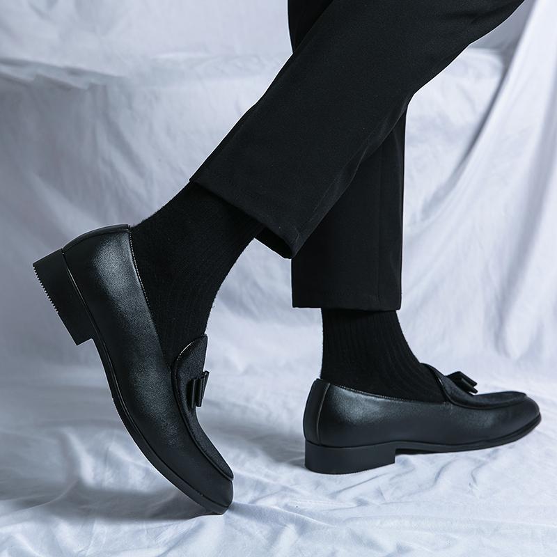 Men's Casual Leather Shoes Mens Fashion Patchwork Party Wedding Loafers Moccasins Men Slip-on Light Comfortable Driving Flats