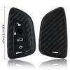 New Key Case Cover Carbon Fibler Silicone For BMW X1 X3 X4 X5 X6 F15 F16 F48 G30 G38 525 540 740 1 2 5 7 Series 218i Case