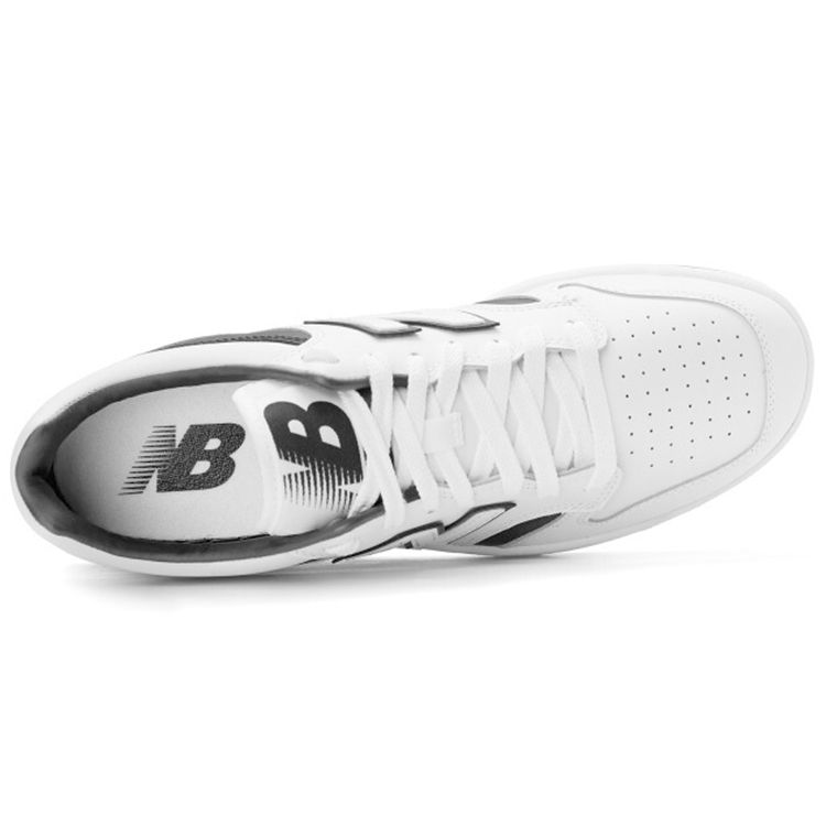 New Balance Nb 480 Low Synthetic Leather Durable Lightweight Low-Top Skate Shoes Unisex Skate Shoes Black White BB480LAB
