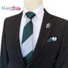 Men Two-piece Tie Set Stripe Necktie Business Fashion Handkerchief Paisley