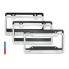 Stainless Steel Protecting License Plates Black/Silver License Plate Cover License Plate Holder