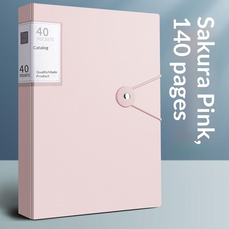 1Pcs Pp High Transparency And Waterproof Insert Brochure 60/100 Pocket A4 File Folder Suitable For A4 Size Documents And Papers