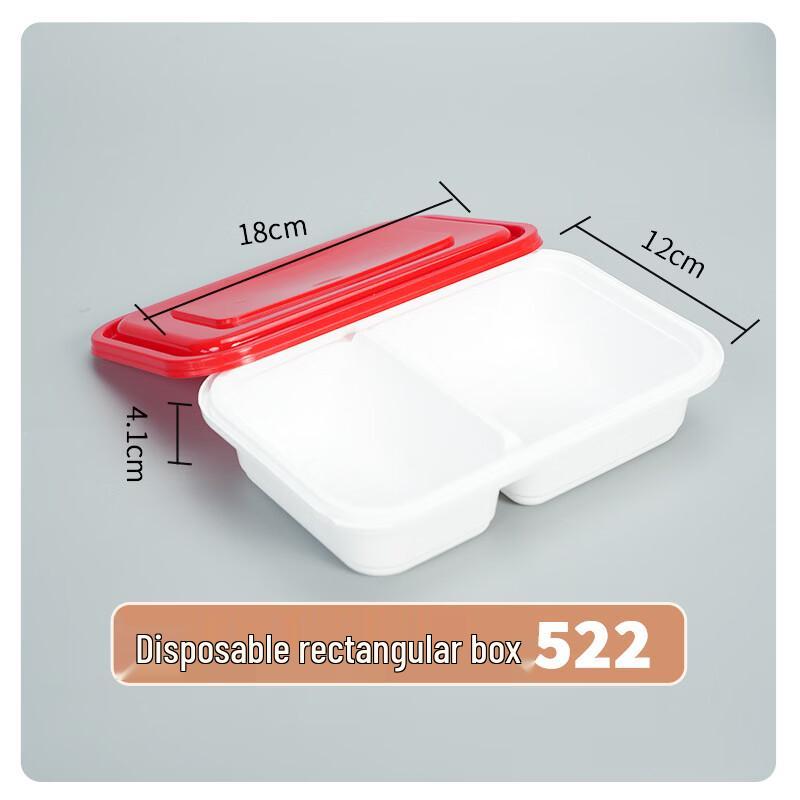 Disposable Rectangular Food Containers with Anti-Theft Lock