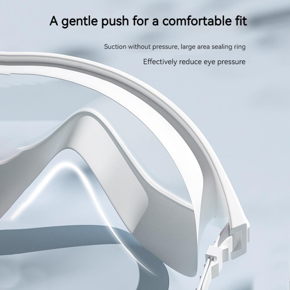 Swimming Goggles Men Women Waterproof Anti Fog Clear Large Frame Resin Silicone Transparent Sandy Beach Swimming Goggles