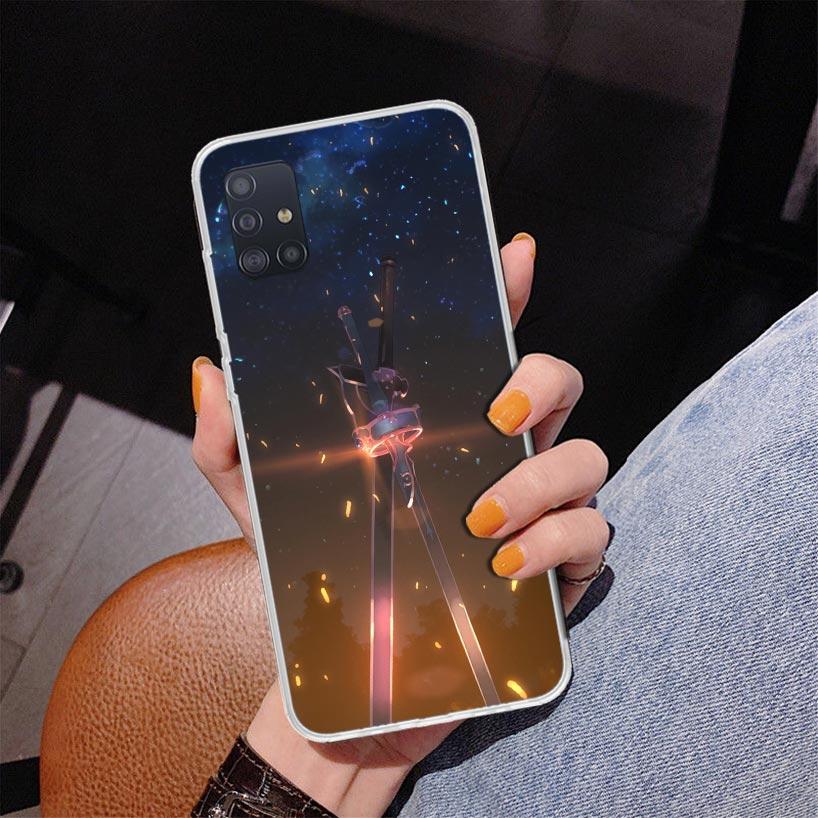 Sword Art Online Anime Phone Case For Samsung Galaxy A52 A32 A22 A12 A51 A31 A50S A30S A20S A10S Note 20 Ultra 10 Plus S10 A72 A