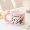520 Love Puppy Couple Ceramic Mug Valentine's Day Gift Cup Cute Creative Cartoon Coffee Water Cup
