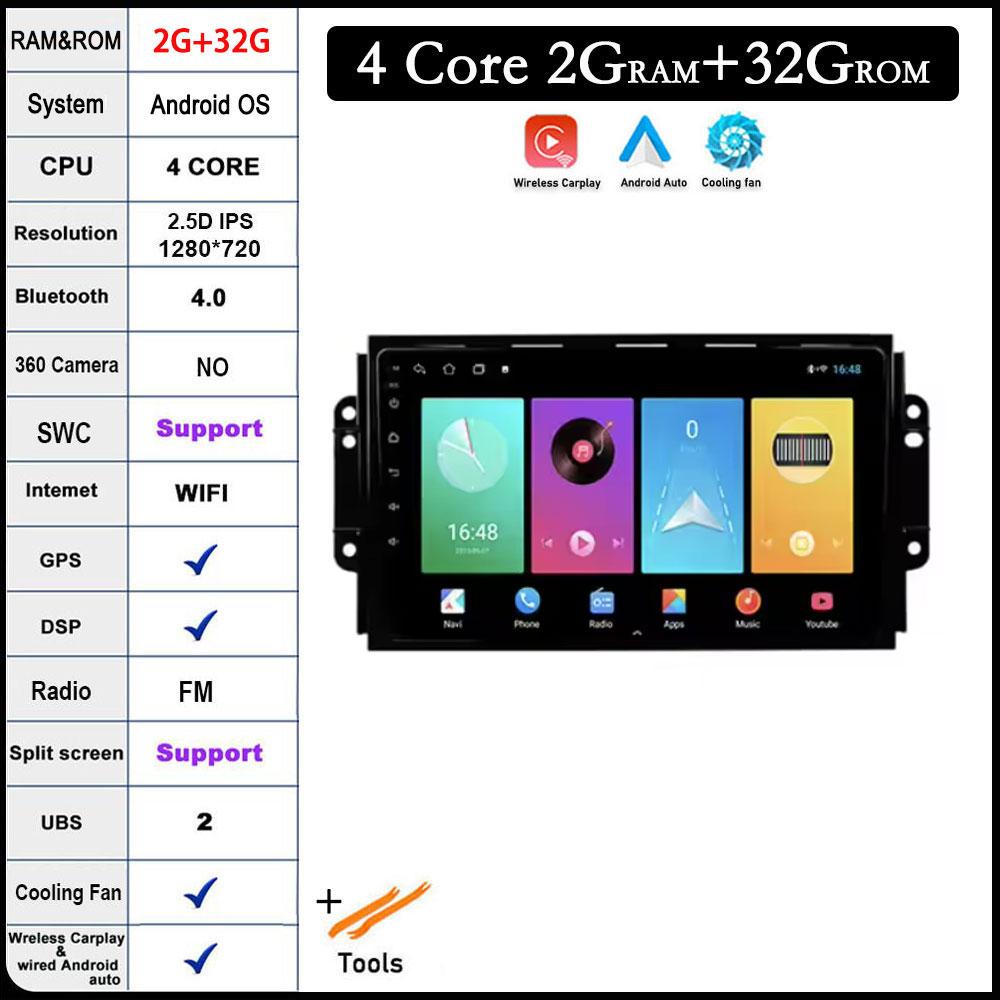 

Android 14 4G LTE для Chery Tiggo 3 2016 - 2018 Автомобильный Радио Мультимедиа Видео Плеер Навигация GPS