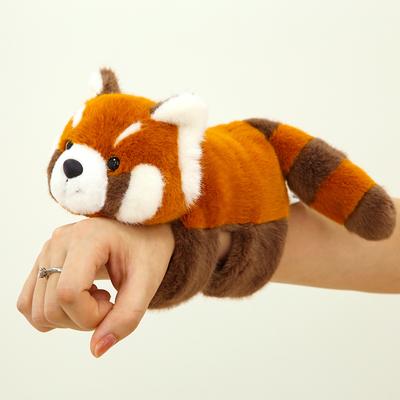 Sevimli küçük rakun çıtçıtlı daire kırmızı panda peluş oyuncak bebek hayvan bebek çocuk kız bez bebek hediye