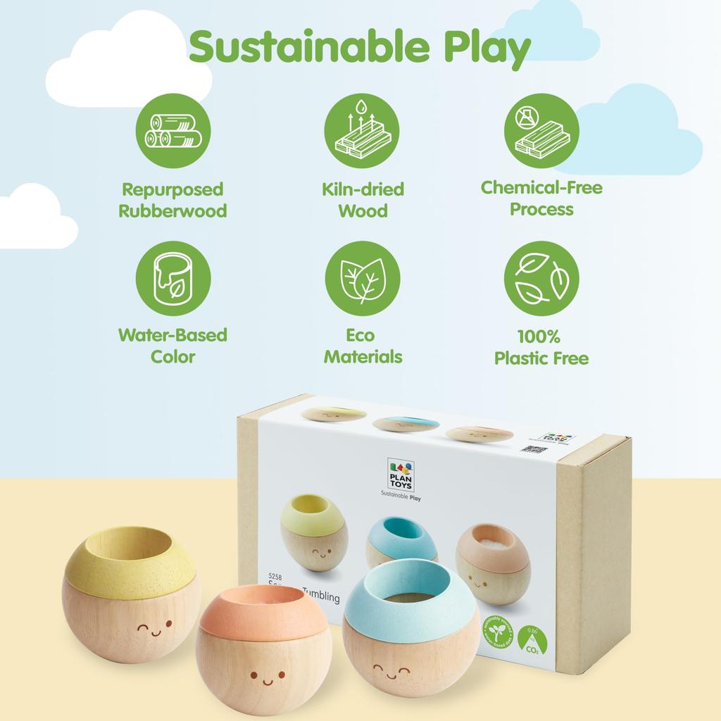 PLANTOYS JAPAN Sensory Tumbling Pastel 5258