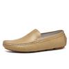 Live Leather Velvet Doudou Shoes Trendy Casual Leather Shoes Cowhide One-pedal Driving Trendy Shoes Large Size Men's Shoes