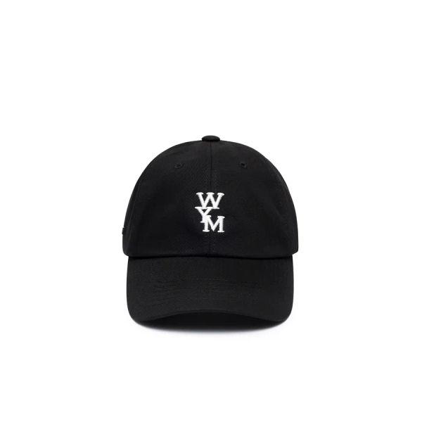 [wooyoungmi] Black Logo Ball Cap W263CA51661B