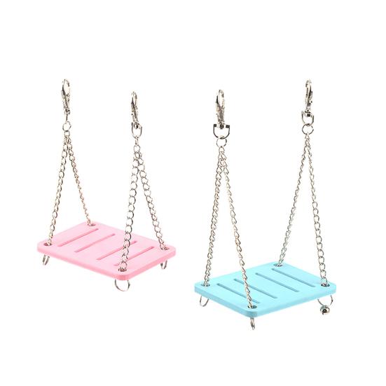 Small Pet Animal Hanging Swing Chew Play Toy for Hamster Chinchillas Guinea Pigs