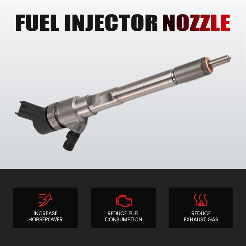 #975O New CRDi Diesel Fuel Injector 33800-27400 0445110245 for Hyundai (Silver)