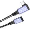 USB C Extension Cable USB C 4 Data Cable 40Gbps Data Speed with PD240W Charging for Enhances Device Connectivity
