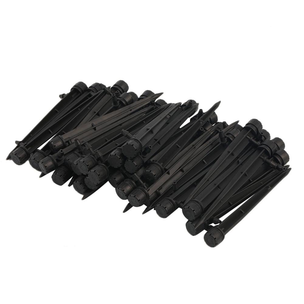 100 шт. Регулируемый капельный распылитель 360 градусов Капельный эмиттер-распылитель со штырем Капельный спринклер для полива Подключение к трубке 4/7 мм