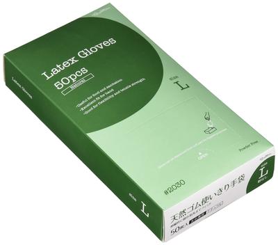 Luvas Kawanishi Kogyo Borracha natural 50 L #2030, descartáveis, peças, branco, [item]
