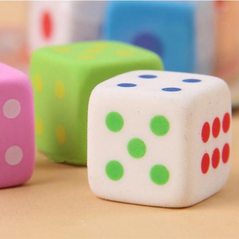 3pc /Set Erasers Color Dice Molding Eraser Lovely S Learning Sets