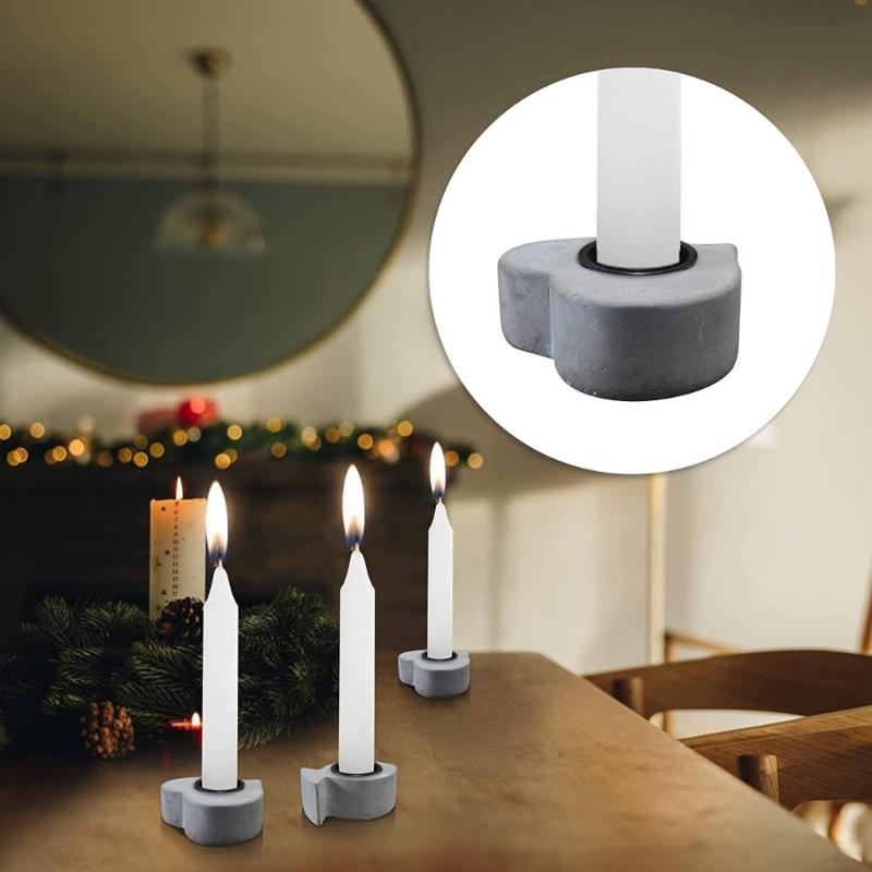 Creative Candlestick Holder Set, 36Pcs Mini Metal Candle Cups Aluminum Candelabra for Festive Decoration and Crafts