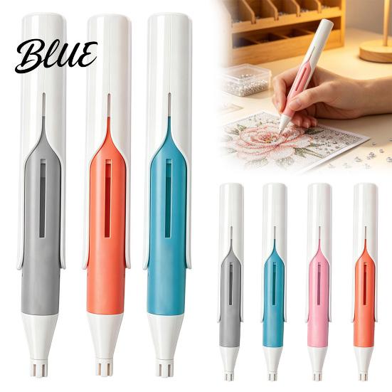 Automatic Drill Pen Rhinestone Art Bead Dispenser Painting Applicator Tool No Wax Needed Wax-free Reloadable for 2.8mm Round Drills