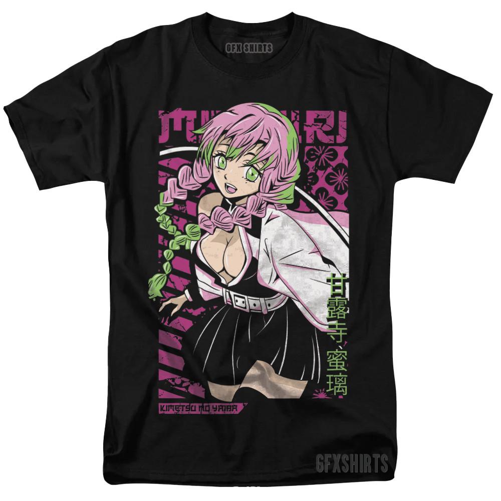 Мицури Канроджи Клинок Рассекающий Демонов Футболка Клинок Рассекающий Демонов Аниме, Графическая Футболка с Незуко Унисекс Футболка L