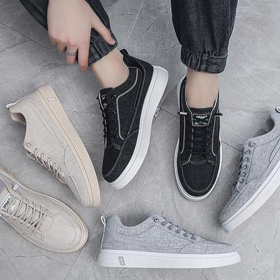 Men's Shoes Spring Breathable  Trendy  Men's Canvas Shoes  Casual Board Shoes