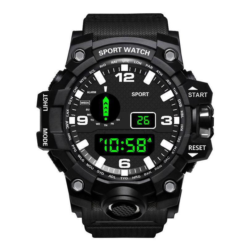 Multifunctional Waterproof Electronic Watch for Students and Men's Outdoor Sports