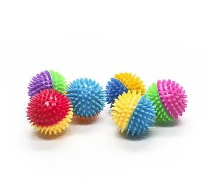 Hot Sale Dog Sound Toy Spiky Ball Small Dog Pet TPR Teething Toy Ball Stock
