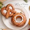 6Pcs Cute Christmas Tree Hanging Decorations Gingerbread-Themed Cookie Ornaments Christmas Kitchen Decor Home New Year 2025