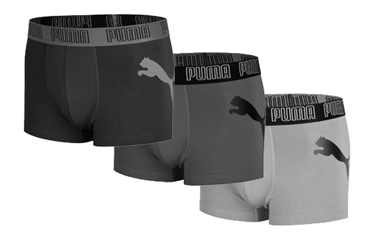 Puma Underwear Gift Box Men's 3 Pack Black/Dark Gray/Light Gray 701220208-03