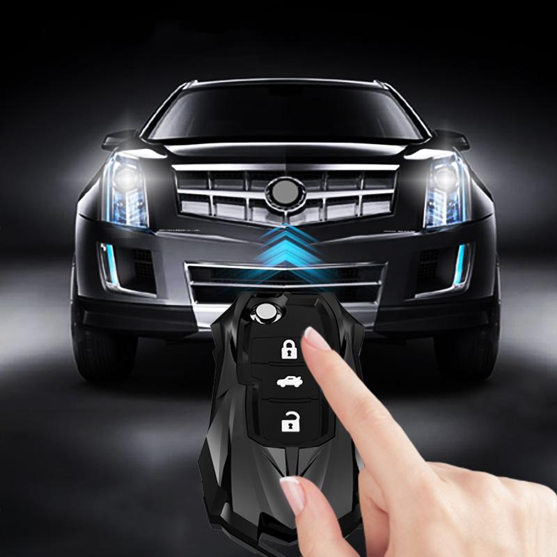 New Zinc Alloy Auto Shell Protective Car Key Case Silicone 3 Buttons Remote Fob Cover For VW Golf Polo|Skoda Fabia Octavia