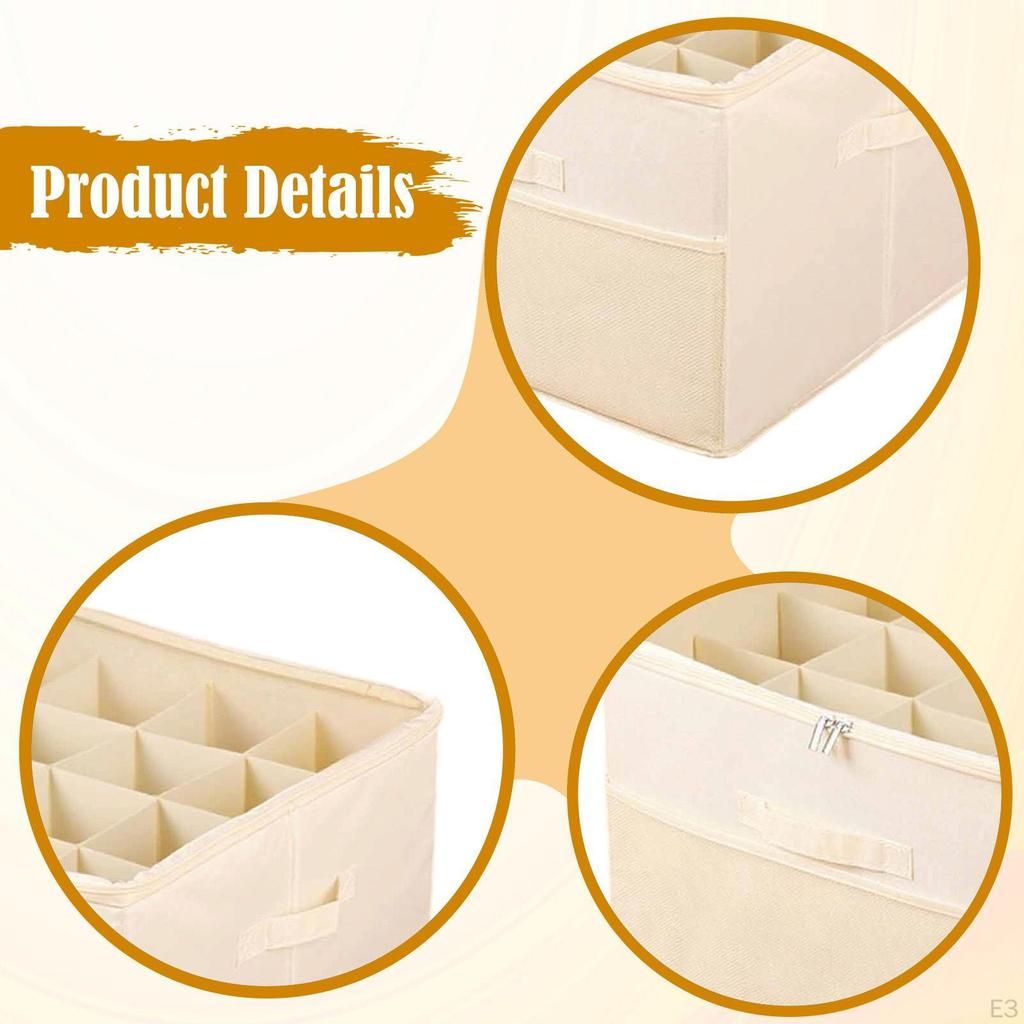Foldable Shoe Organizer for Footwear Storage Box Multi Compartments Shoes Boot Bin