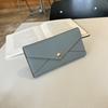 Wallet Women'S Leather Lychee Pattern Long Wallet Bag Fashion Contrast Color Clutch Bag Cowhide Wallet