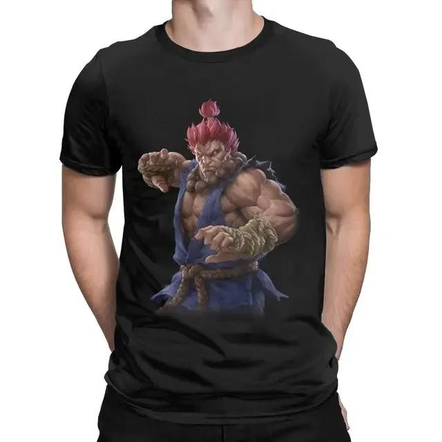 Street Fighhtter Sagat  Muay Thai Gaming Hadouken T Shirt for Men Casual Modal Tees Short Sleeve T Shirt Crewneck Tops