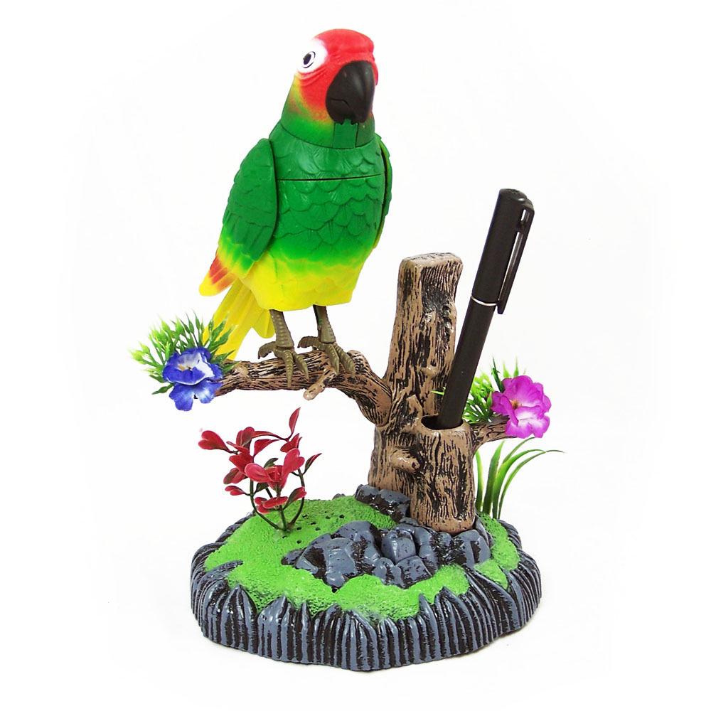 Voice-Activated Parrot Toy: Animated, Lifelike Bird for Kids' Entertainment and Home Decoration