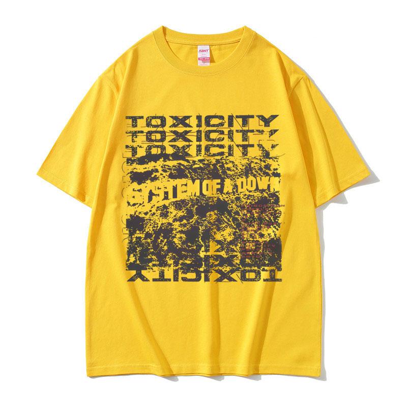 2025 Summer System of A Down Toxicity Album Graphic Men Women Clothing Rock Alternative Metal 100% Pure Cotton Printed T-shirt