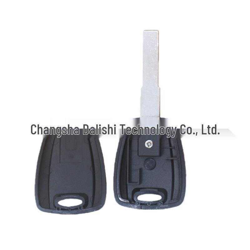 Black Fiat Key Shell for Chip Remote Replacement and Modification - No Logo