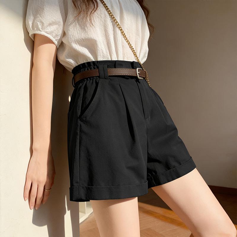 Women s Urban High-Waisted Belted Trousers - 2026 Summer Collection Small