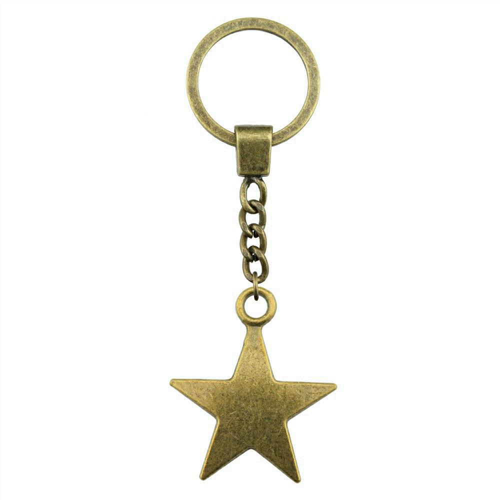 30mm Keychains Sun Moon Pentagram Vintage Jewelry Supplies QY047