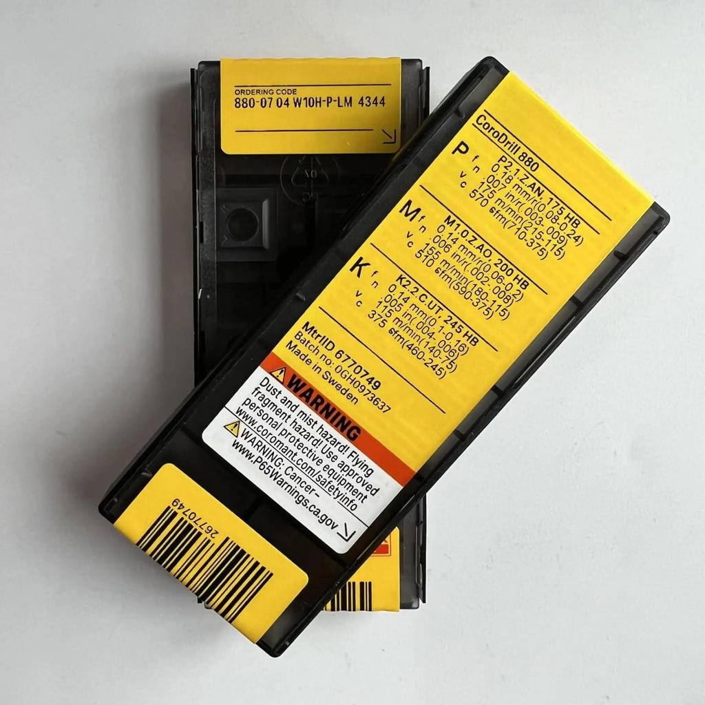 Original Sandvik / 880-0704W10H-P-LM 4344 /CARBIDE CNC blade too 10 Pcs