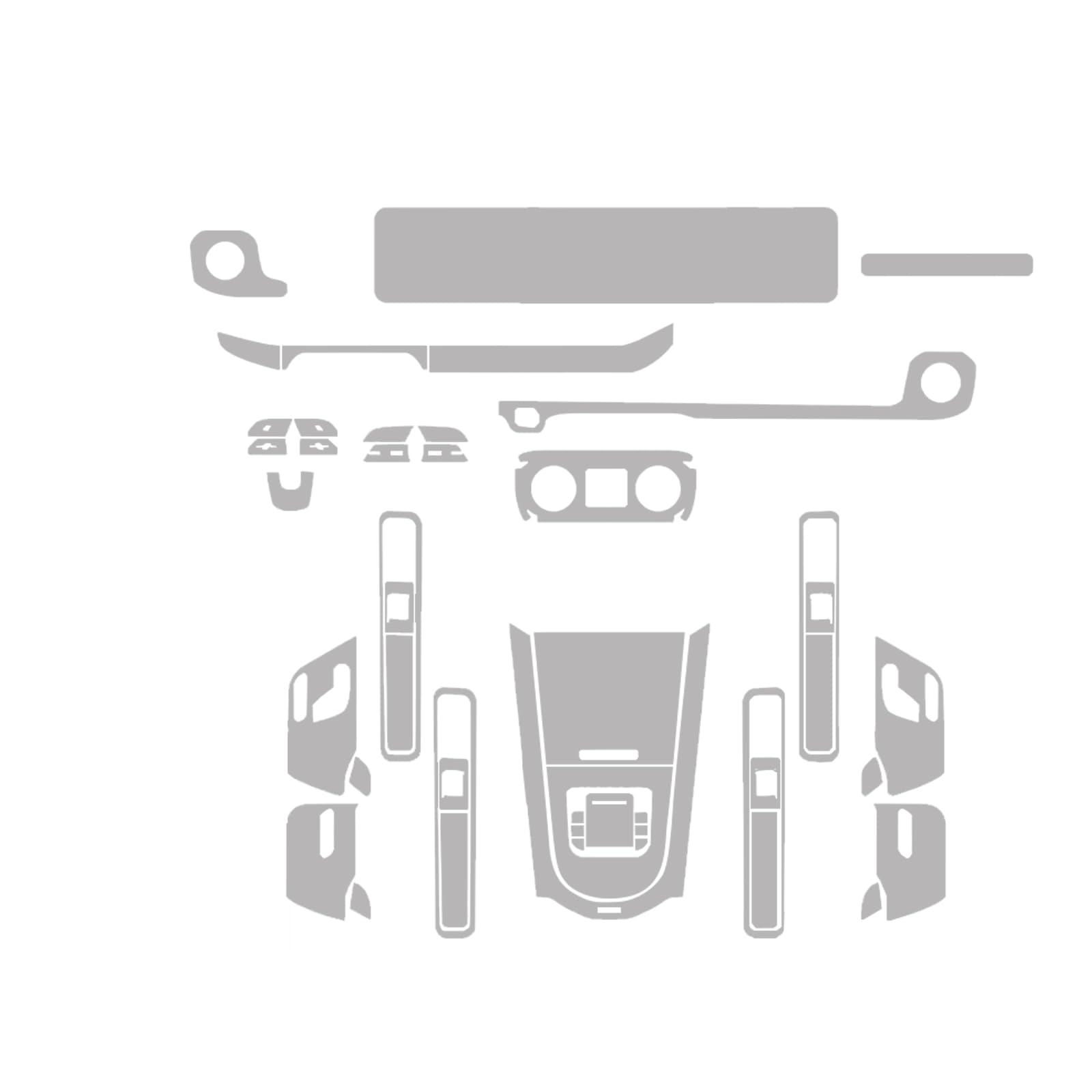 

FDAIUN Защитная пленка для деталей интерьера автомобиля для W465 ТПУ Защитная пленка с защитой от царапин и специально для оклейки интерьера автомобиля Включает инструменты