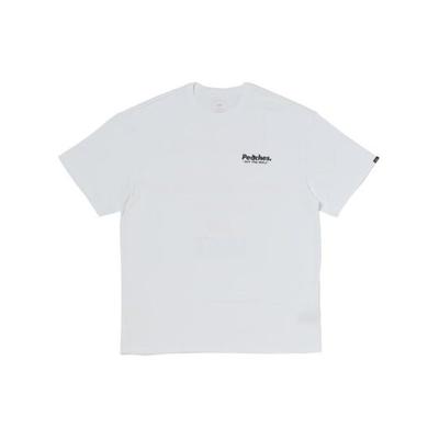 Vans Solid Color Letter Print Crew Neck T-Shirt Men Tops White VN000FPDWHT