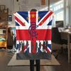 1PC Rangers Badge Print Flannel Blanket, High Quality All Seasons, Home Decor, Warmth and Comfort, Perfect for Christmas Gifts