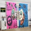 2Pcs- Gamepad - Printed Curtain -100% Polyester Material, Suitable for Bedroom Curtains and Living Room Decoration;