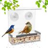 Acrylic Pet Birds Food Feeder Seed Tray for Lovebirds Finches Canary Hamsters Poultry Feeder Seed Feeding Containers