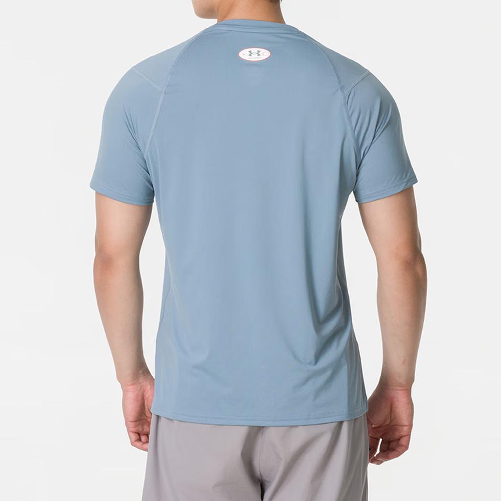 Under Armour HeatGear Elite Neolast Soft Absorbent Round Neck Short Sleeve Quick Dry T-Shirt Men Tops 6015379-448
