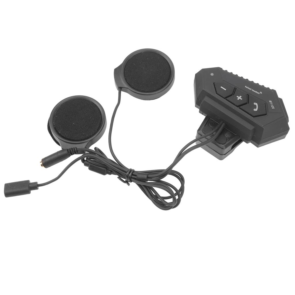 Motorrad Bluetooth Kommunikationsheadset 2000mAh Kabellos Wasserdicht Helm Headset für