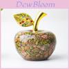 Resin Crystal Apple Figurine For Home Office Decor Gift For Teens Collectors