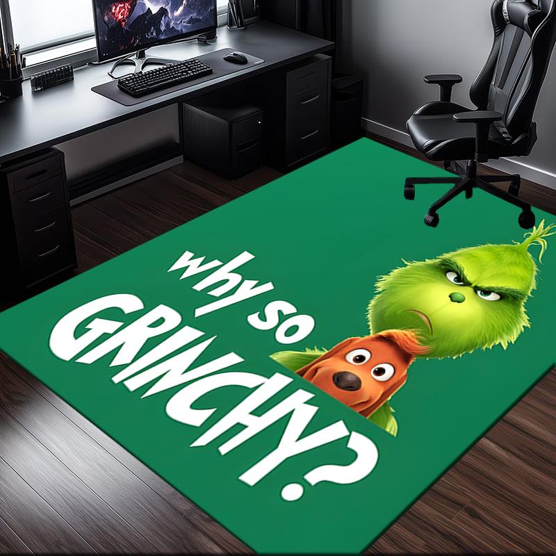 Christmas Comfort Rug Office Carpet Non-Slip Mat, Chair Rug Floor Covering for Gaming, Bedroom, Living Room , Home Decor Christmas Gift